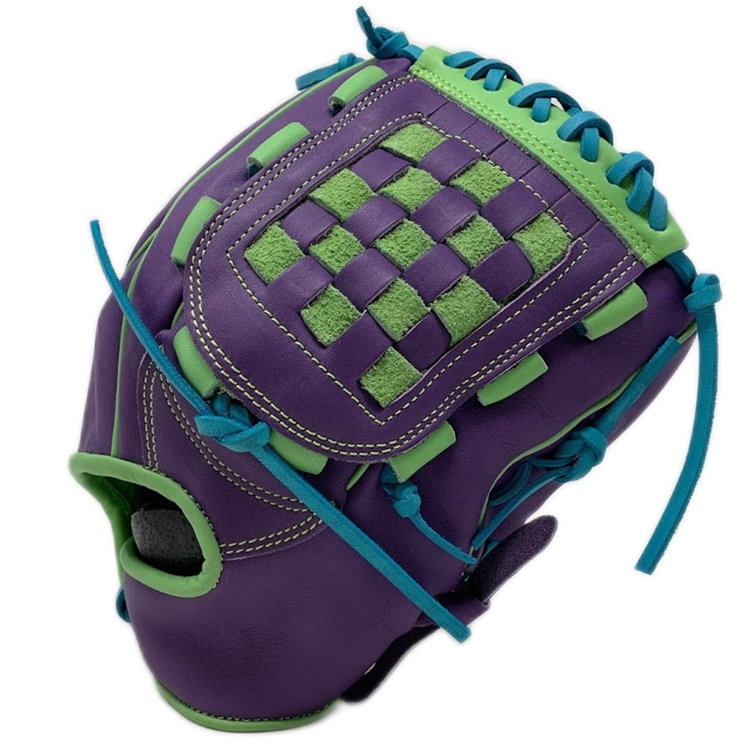 GA92-MBK-115-RightHandThrow Gloveworks Steerhide Black Mesh 11.5 H