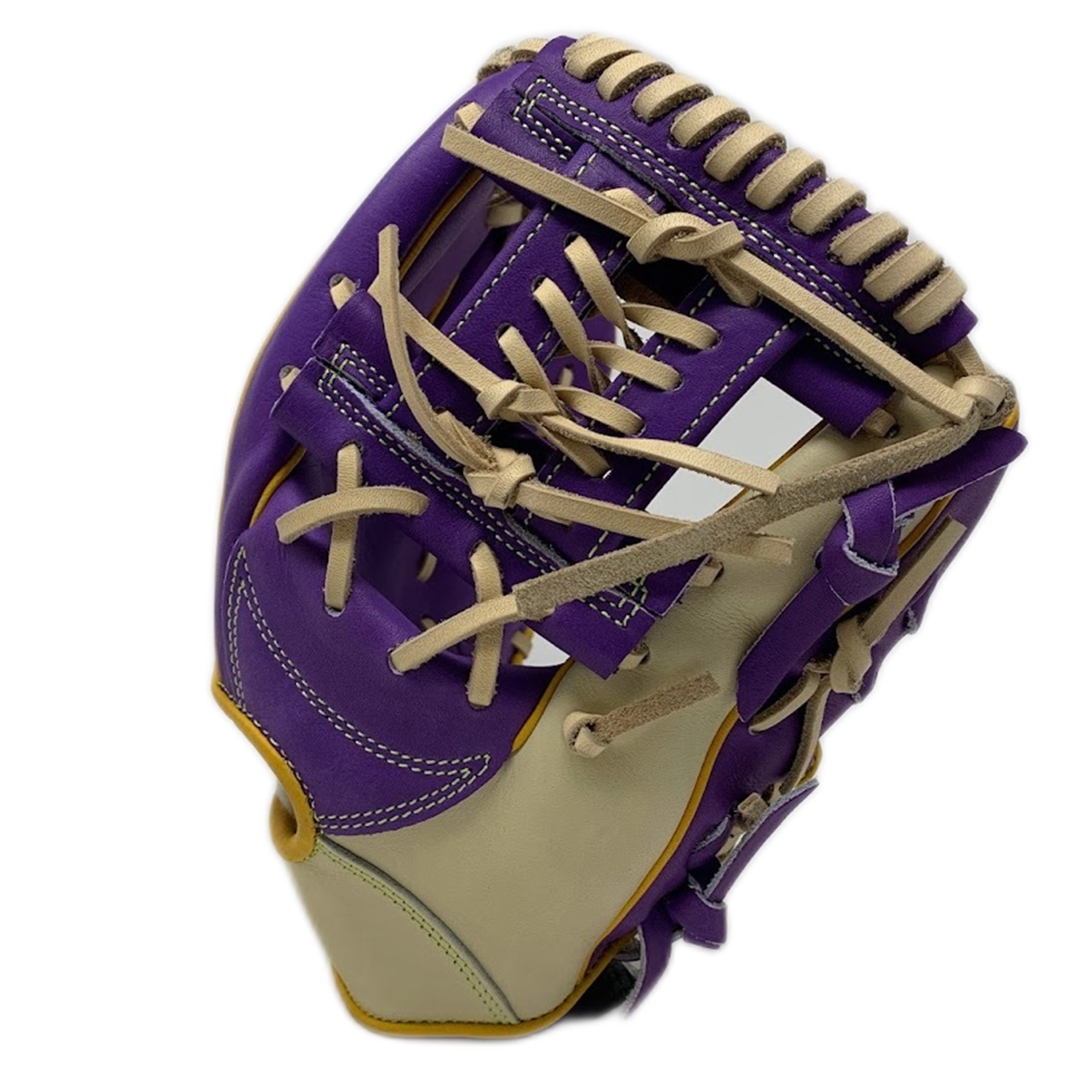 GA92-MBK-115-RightHandThrow Gloveworks Steerhide Black Mesh 11.5 H