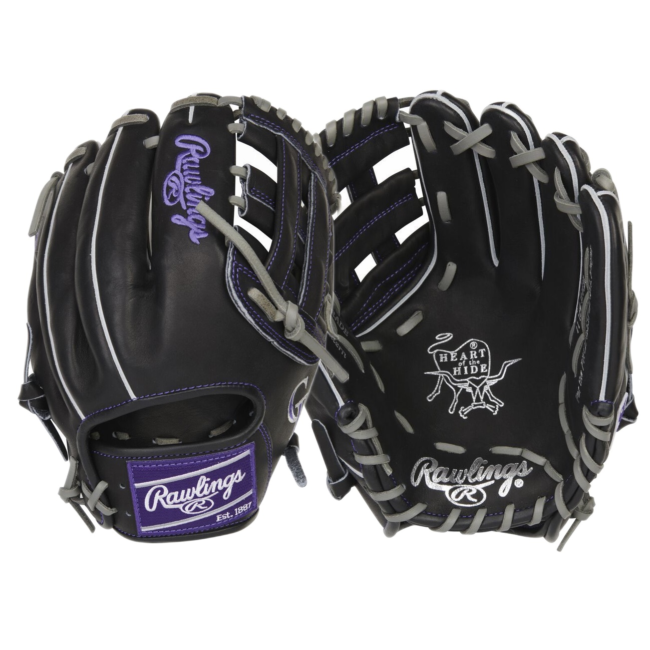 PRO204-6COL-RightHandThrow Rawlings Heart of the Hide Colorado